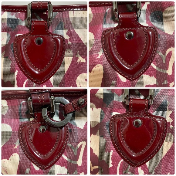 Burberry Tote Nova Check Heart Coated Canvas - Picture 4 of 15